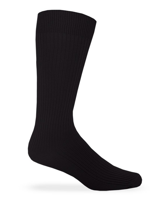 Microfiber Rib Dress Crew Socks 2 Pair Pack