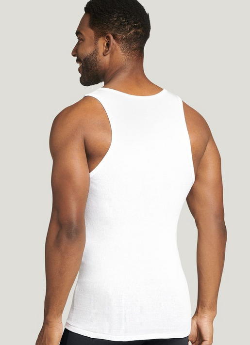 Jockey 100% Cotton A-Shirt Tank - 4 Pack