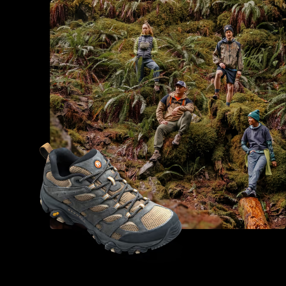 Men's Moab 3 Wide-Walnet/Moss-Merrell