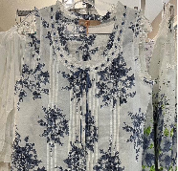 100% Cotton Sleeveless Floral PJs-La Cera