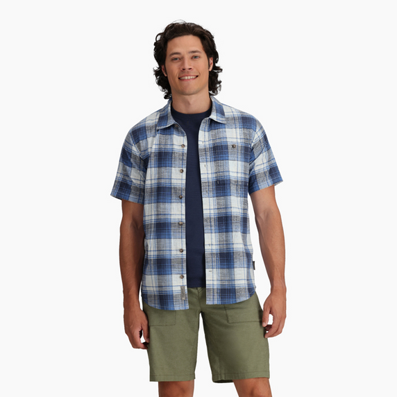 M's SS Redwood Plaid-Royal Robbins 