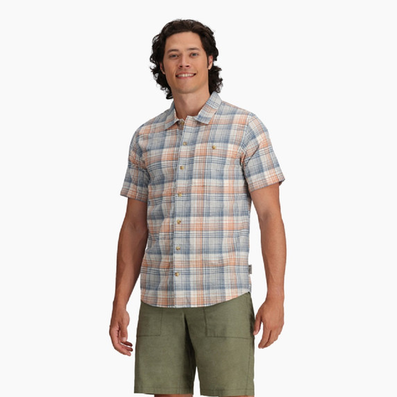 M's SS Redwood Plaid-Royal Robbins 