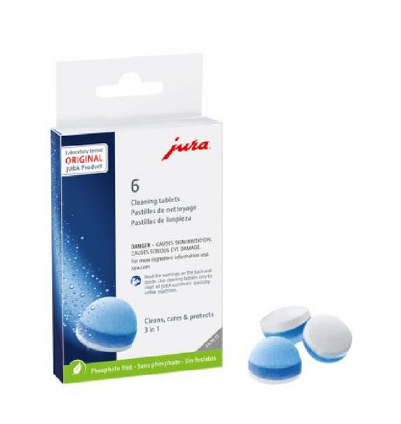 3-Phase Cleaning Tablets, 6 Pack-Jura