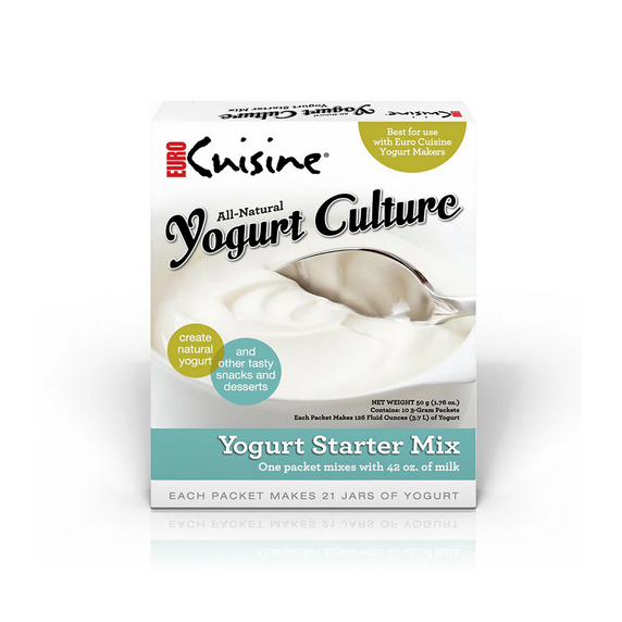 All Natural Yogurt Starter/ Culture - 10-3gr packets-Euro Cuisine