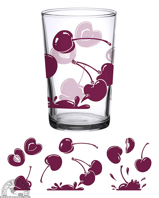 Vintage Cherry Glass 7oz