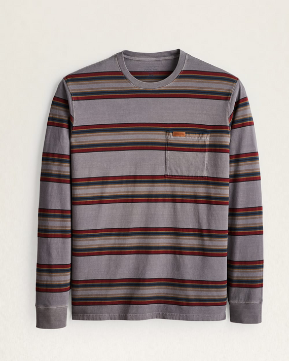 Men's LS Stripe Deschutes Pocket T--Pendleton