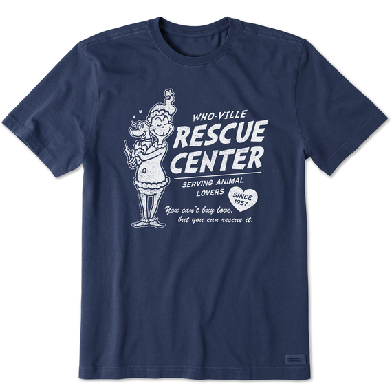 Men's Grinch & Max Rescue Center Crusher Tee-Life is Good
