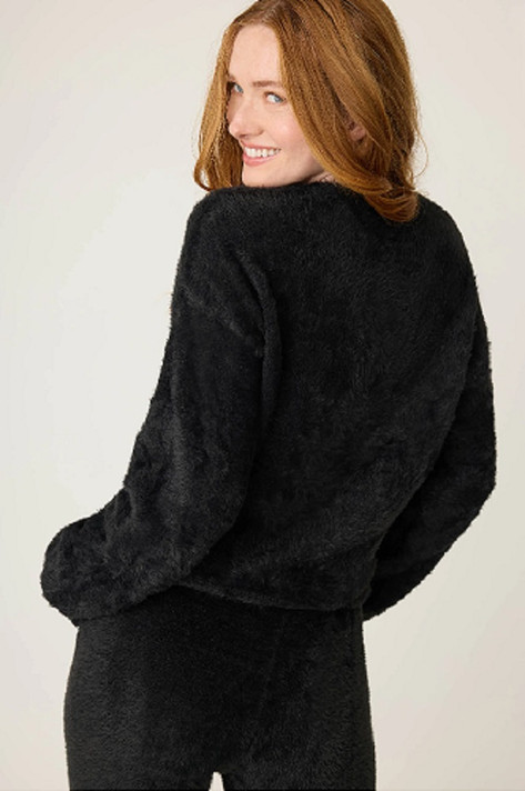 Cozy & Chic Feather Knit Sweater