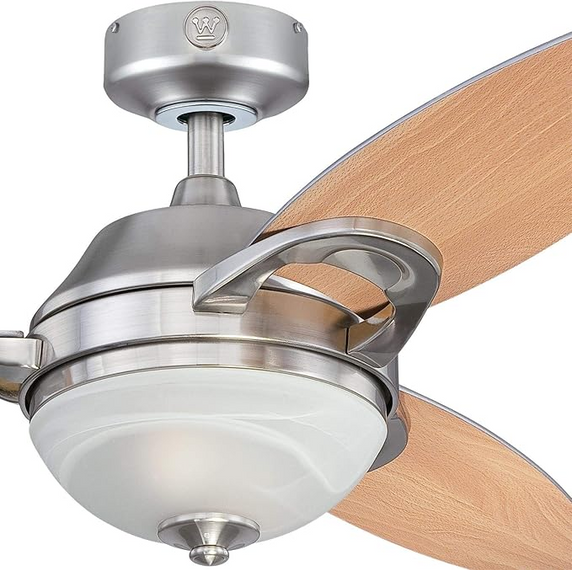  Arcadia 46 Inch Brushed Nickel Indoor Ceiling Fan 