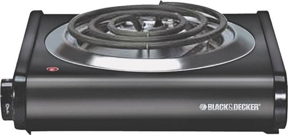 Single Hot Plate, Black