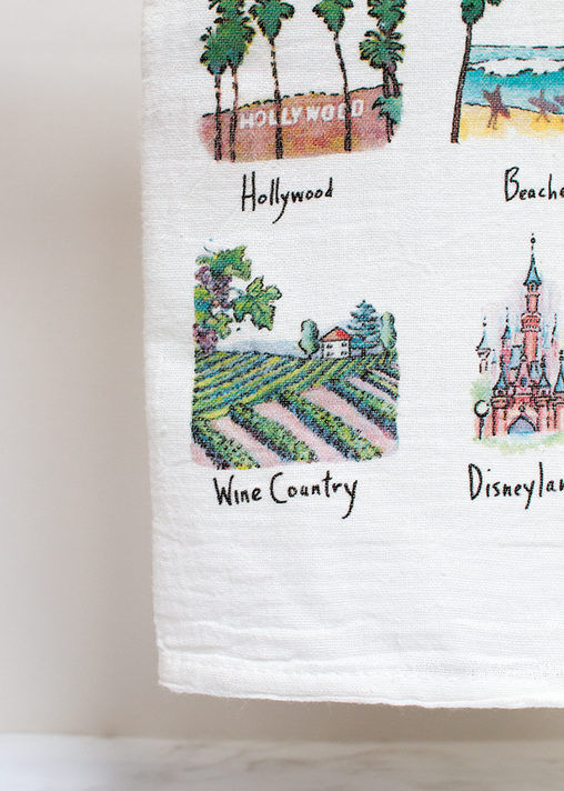 California Images Flour Sack Towel  