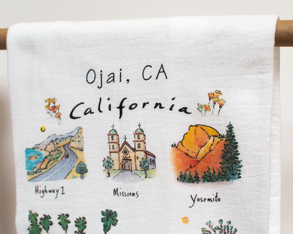 California Images Flour Sack Towel  
