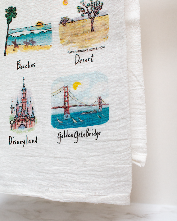 California Images Flour Sack Towel  