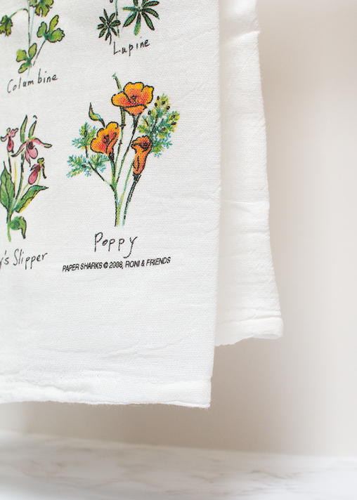 Wild Flowers, Flour Sack Towel RS116
