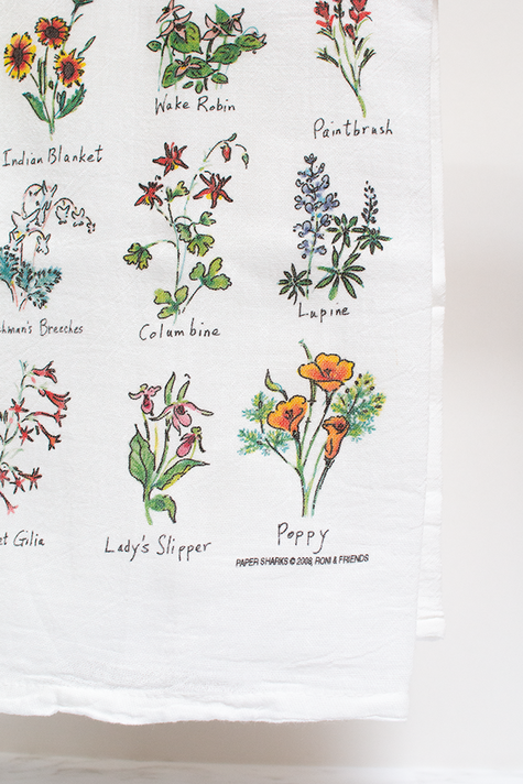 Wild Flowers, Flour Sack Towel RS116