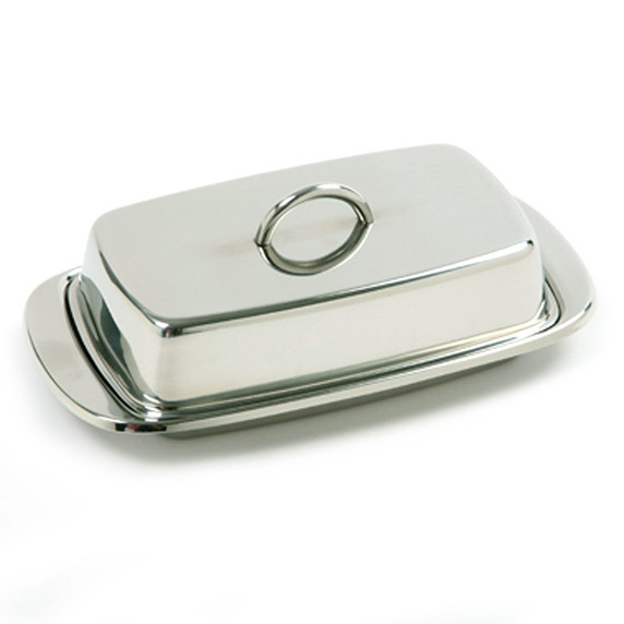  Stainless Steel Double Covered Butter Dish 282