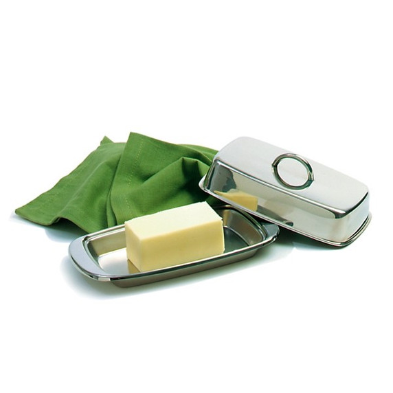  Stainless Steel Double Covered Butter Dish 282