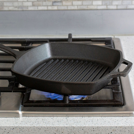   10.5 Inch Square Cast Iron Grill Pan 