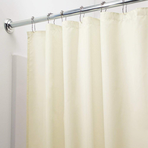 InterDesign Mold & Mildew Resistant Fabric Shower Curtain or Liner