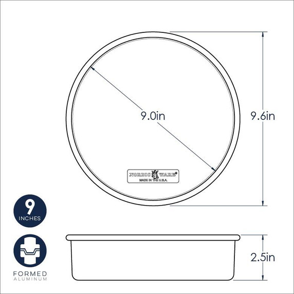 Naturals  9" Round Cake Pan-Nordicware 