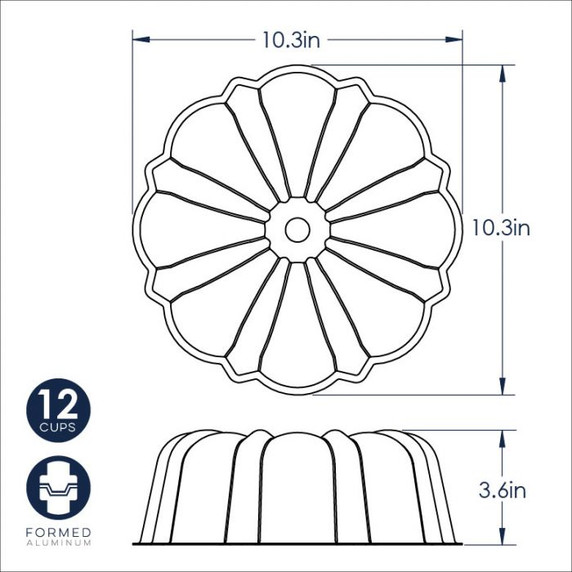12 Cup Formed Bundt Pan-Nordicware 