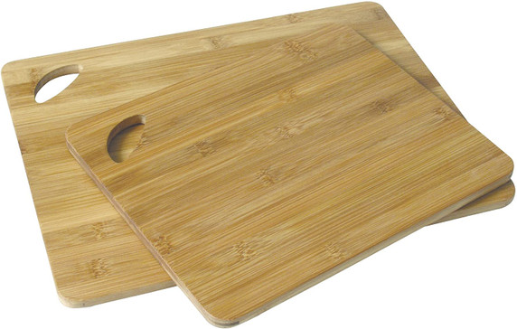 Island Bamboo Cutting Boards 2-Pack