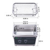 3L U.S. Solid Digitaler Ultrasonic Cleaner - 0.8 gal 40 KHz Edelstahl-Ultraschallreinigungsmaschine für Industrie und Schmuck - Max. Heizungstemp. 176℉ - FCC, CE, RoHS, UL zertifiziert