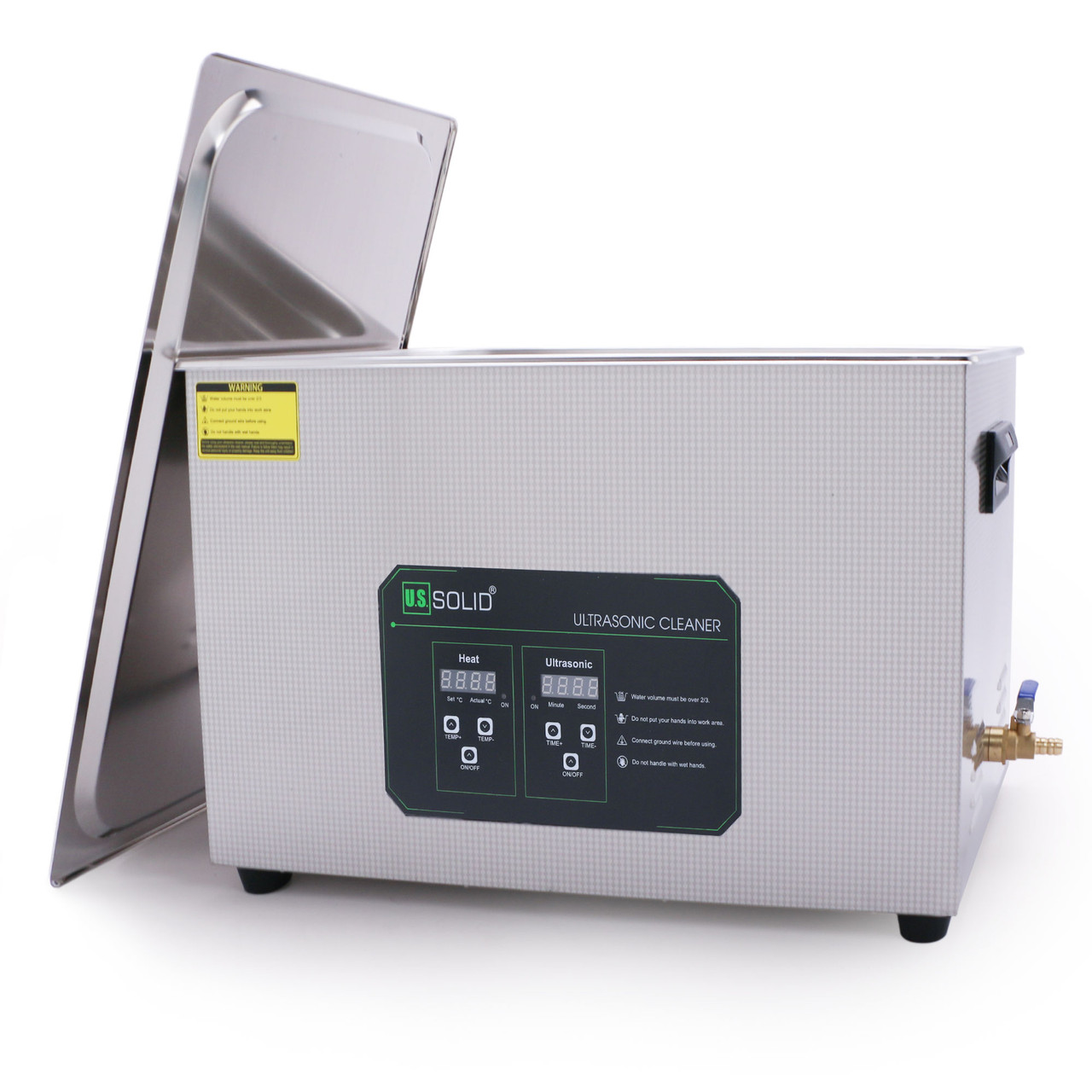 30L U.S. Solid Digitaler Ultrasonic Cleaner - 5.3 gal 40 KHz Edelstahl-Ultraschallreinigungsmaschine für Industrie und Schmuck - Max. Heizungstemp. 176℉ - FCC, CE, RoHS, UL zertifiziert