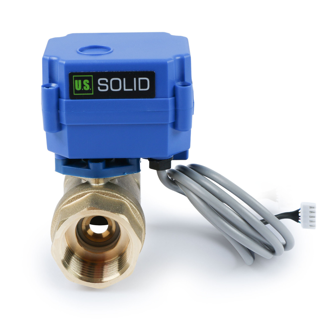 Wasserleck-Detektor - Wassermelder, Wasseralarm- und Schutzsystem mit motorisiertem 1-Zoll-Kugelhahn aus Messing, Steuerung und 3 Sensoren