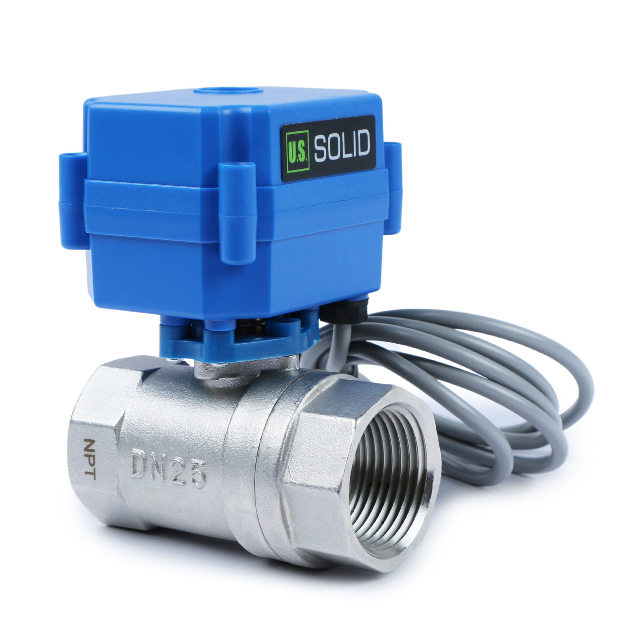 Wasserleck-Detektor - Wassermelder, Wasseralarm- und Schutzsystem mit motorisiertem 1-Zoll-Kugelhahn aus Edelstahl, Steuerung und 3 Sensoren