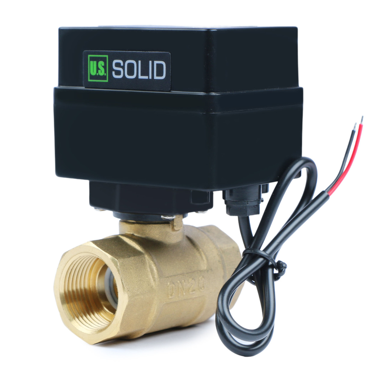 1/2" Motorisierte Kugelhahn - Messing 9-36V AC/DC Elektrischer