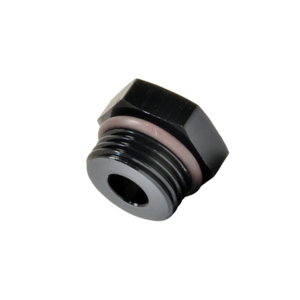 Radium Engineering 8AN ORB to 1/8NPT Female Adapter Fitting - Blk Anodized