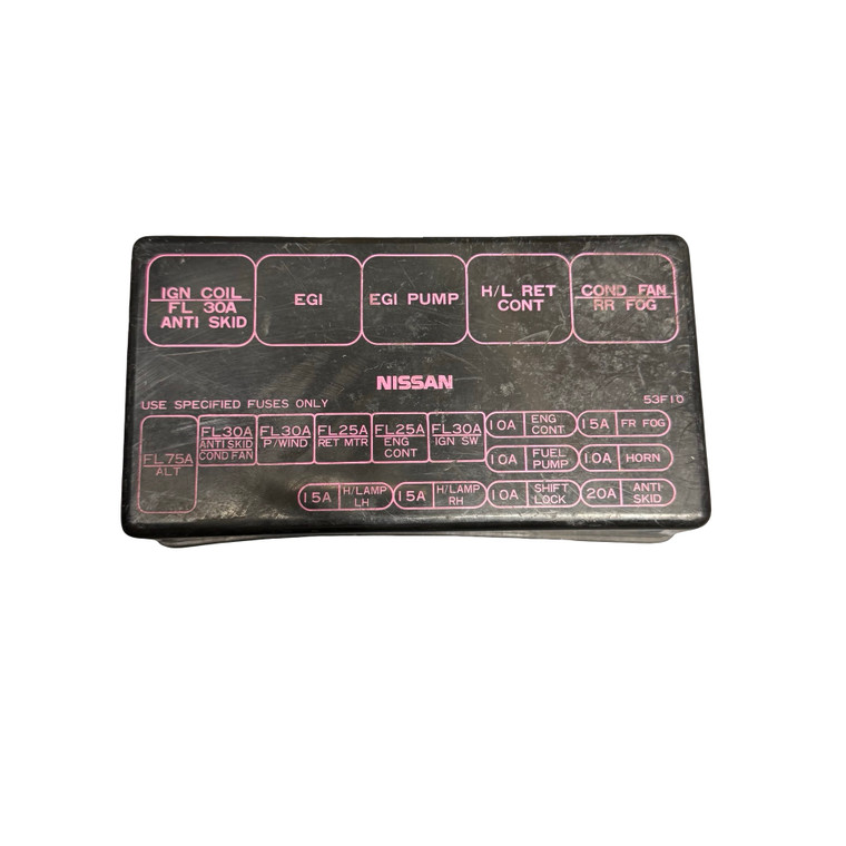 1989-1993 Large Fuse Box Cover Lid - Pink