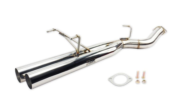 ISR Performance Series II - EP Dual Tip Blast Pipe Exhaust System -Resonated- Nissan 240sx 89-94 (S13)
