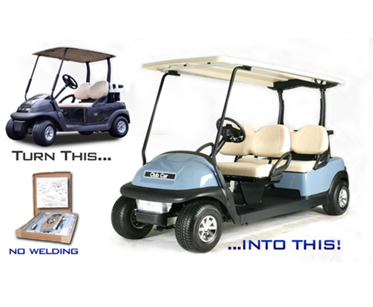 Stretch Kit For Club Car Precedent Includes Fat Cat Golf
