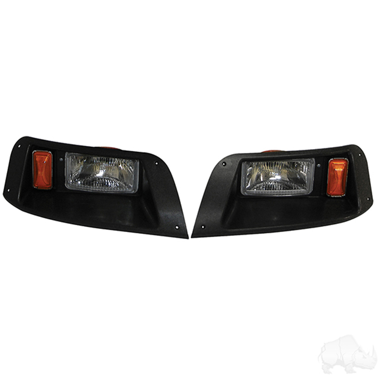 Adjustable Headlights with Bezels, E-Z-Go TXT 96-13