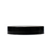 48-400  Neck (Pk 180) Black PP 48-400 smooth skirt lid with foam liner