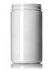 ($1.08 ea) 32 oz white PET single wall jar with 89-400 neck finish- Case of 105