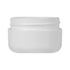 1/2 oz white PP/PS plastic double wall round base jar with 48-400 neck finish