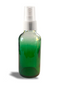 1 oz Green-shaded clear glass bottle w/ White Fine Mist Sprayer