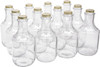 32 Ounce Glass Sauce Bottle - With 38mm Gold Metal Lids - Case of 12