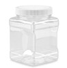 32 oz clear PET square grip container with 89-400 neck finish - pack of 36