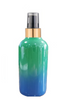 1 Oz Sage Green and Blue Multi-fade Bottle w/ Black-Matt Gold Treatment Pump