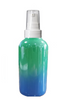 1 Oz Sage Green and Blue Multi-fade Bottle w/ White Smooth Treatment Pump