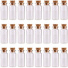 MAXMAU 24PCS 10ml Glass Bottles Cork Stoppers DIY Decoration Mini Glass Vials Cork Message Glass Bottle Vial Cork,Small Glass Bottles Jars Corks for Wedding Party Favors-1616126900