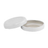 43-2010 White Metal Lug Lid- Bag of 200