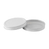 83-400 White Metal CT Lid with Plastisol Liner- Bag of 200