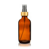 4 Oz Amber Glass Bottle with Black Gold Fine Mist Sprayers