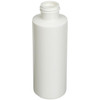 4 oz white HDPE plastic cylinder round bottle with 24-410 neck finish- Case of 756