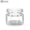 (200 Pack) 5ml Thick Glass Containers with Black Lids - Concentrate Jars for Oil, Lip Balm, Wax, Cosmetics